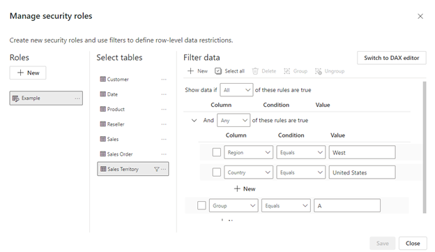 Row-Level Security in Power BI